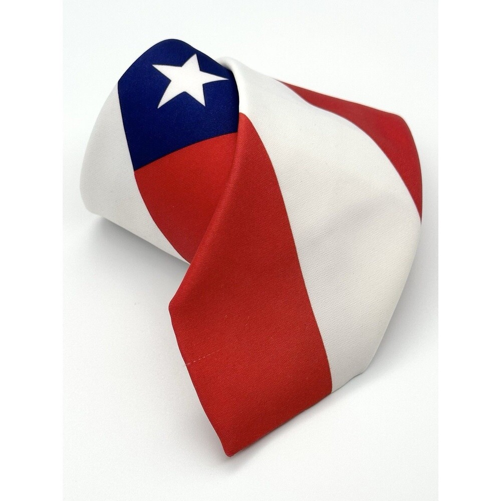 VTG 1991 Ralph Marlin The Flag USA Patriotic American Novelty Necktie Made USA
